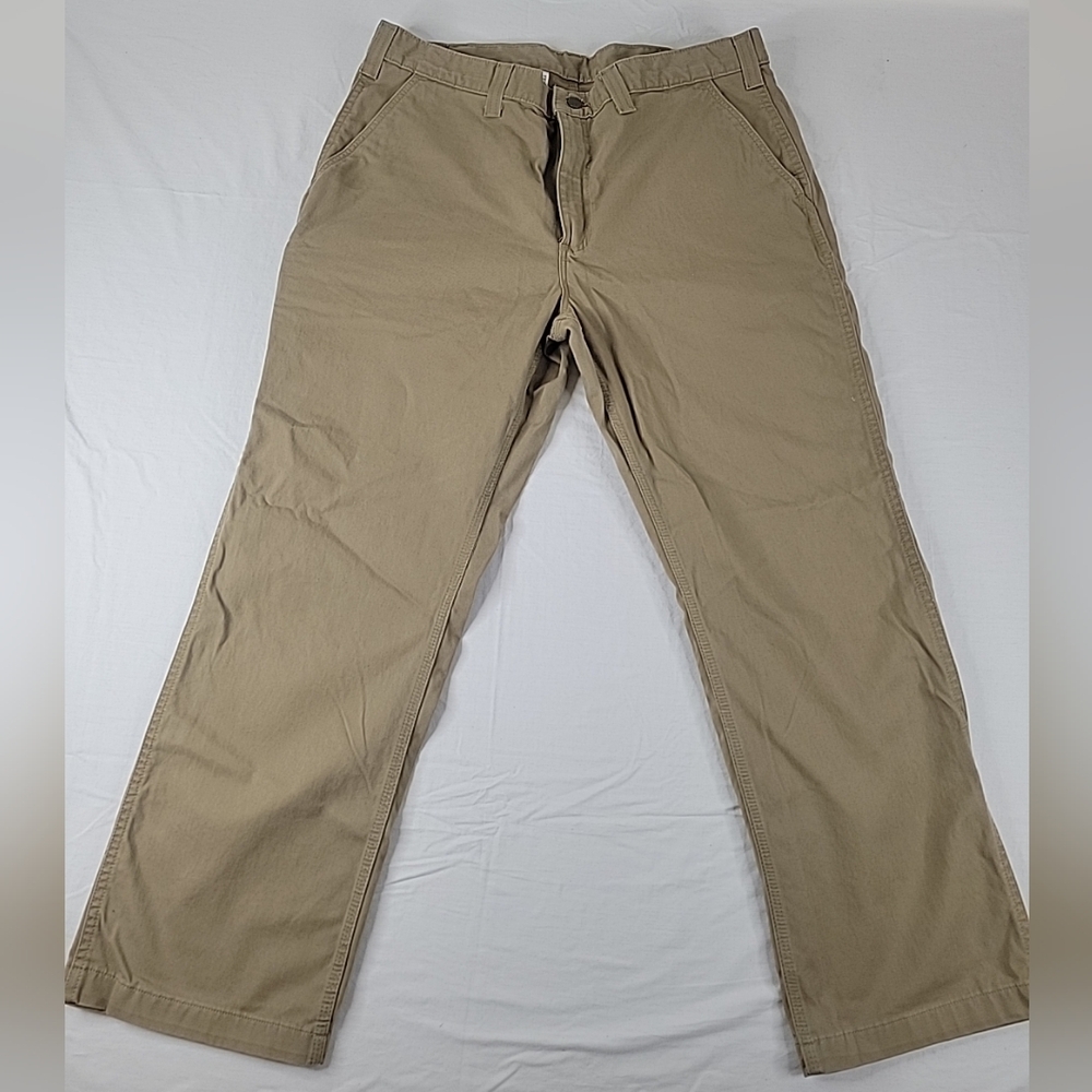 Carhartt Men's Khaki Realxed Fit Twill Work Pants 40x30